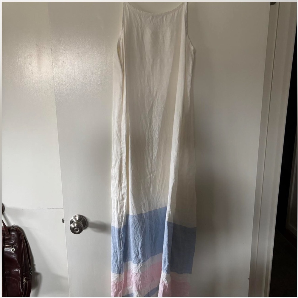 C&C California White Linen maxi dress